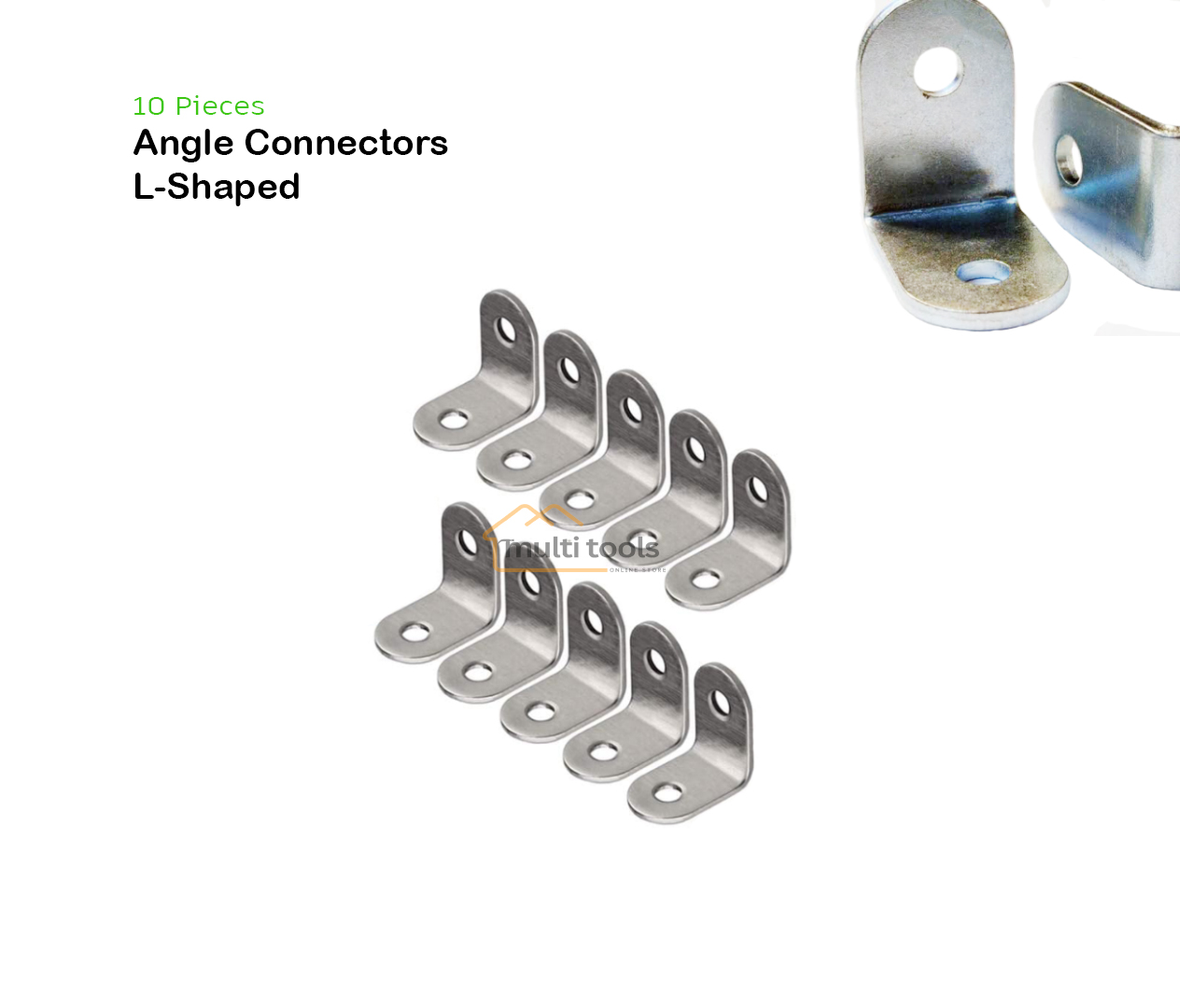 10 Pieces Angle Connectors L-Shaped